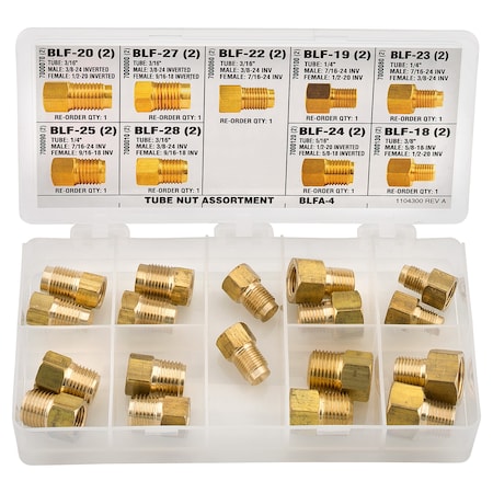 Ags Master Cylinder Adapter Fitting Assortment, 9 SKU, BLFA-4 BLFA-4